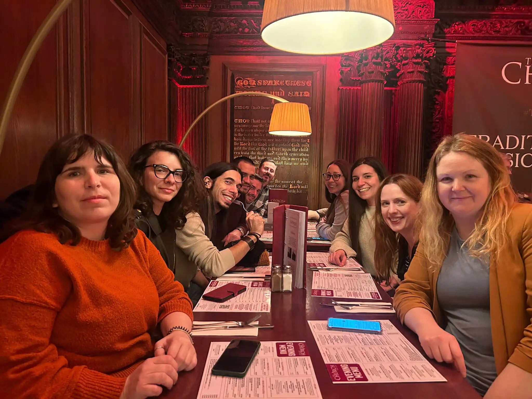 ESCAPERS partners during a social dinner
