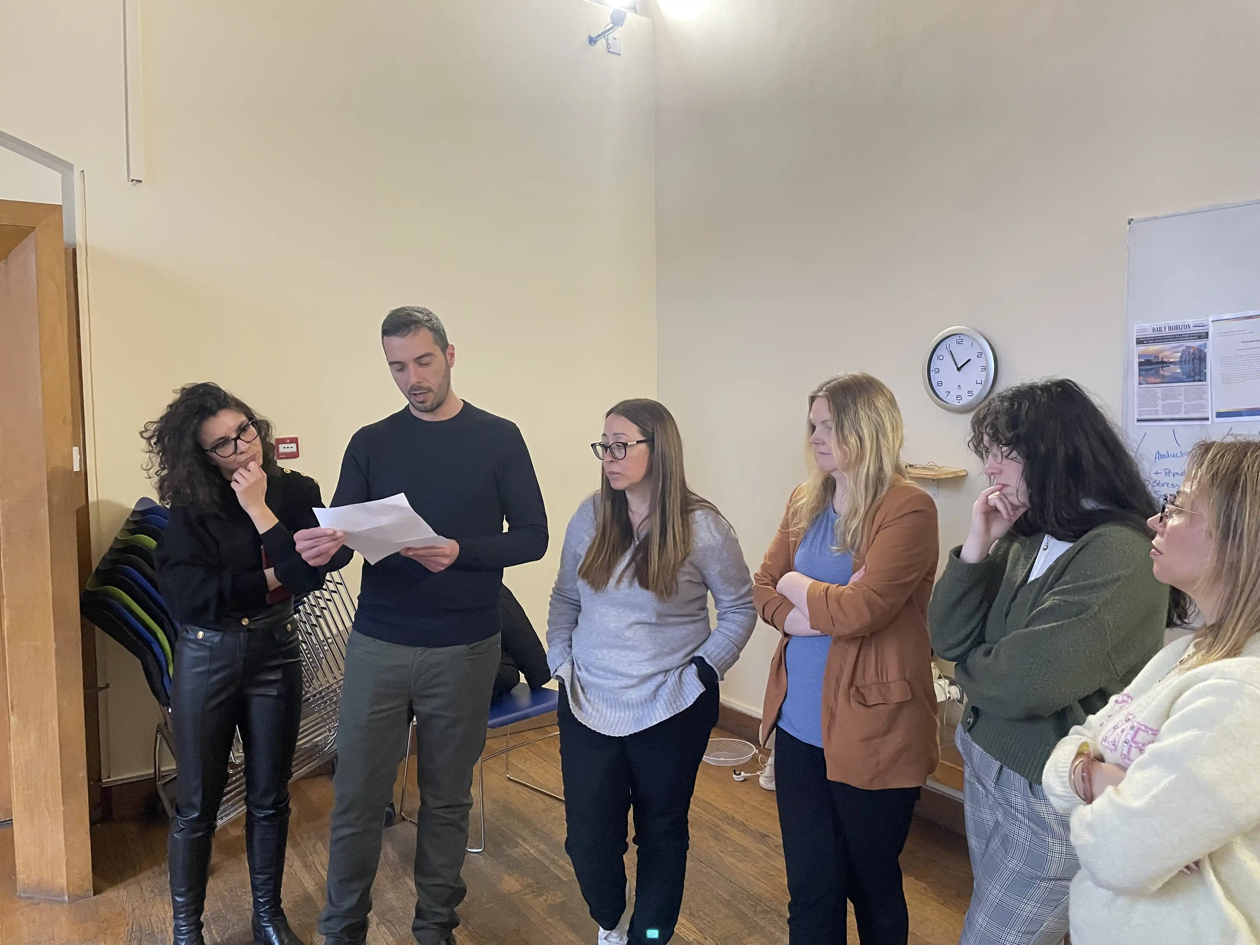 ESCAPERS partners playtesting an escape game