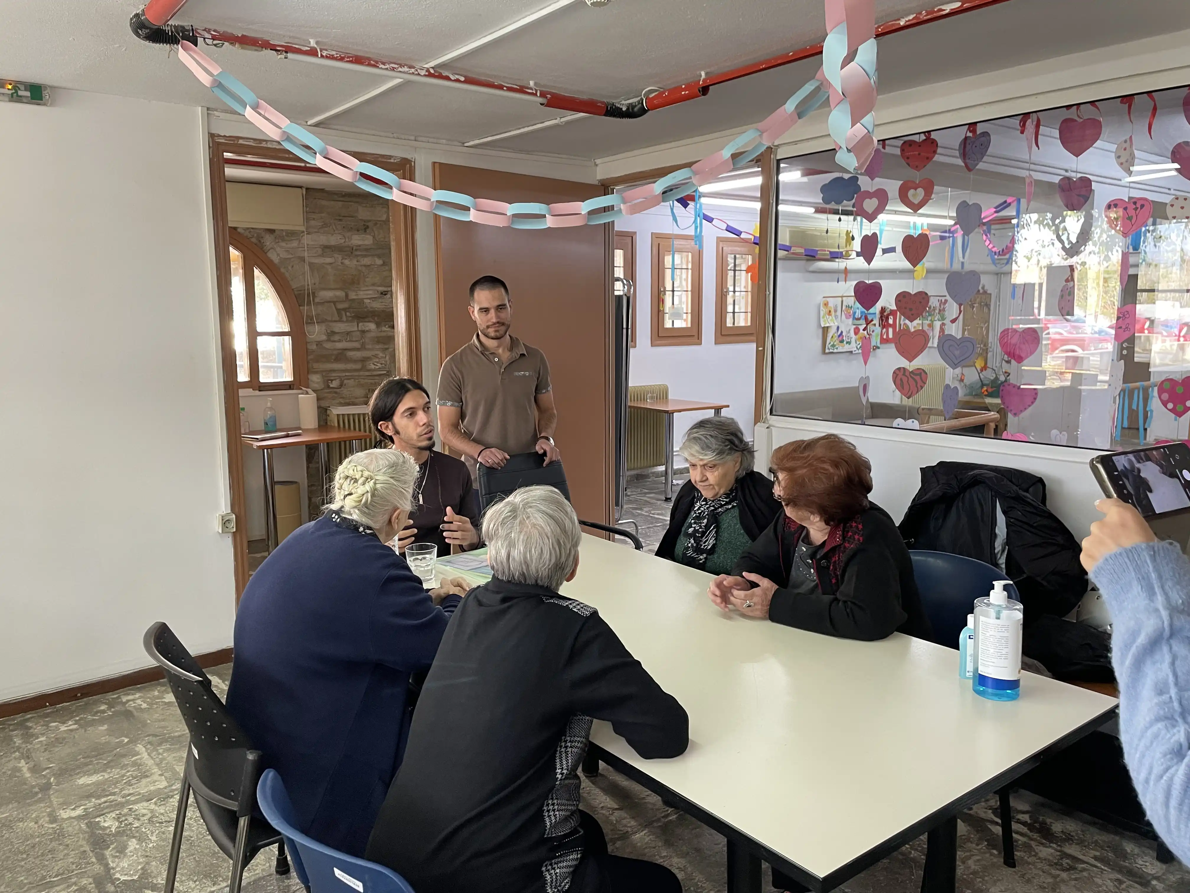 ESCAPERS introducing ourselves to the seniors